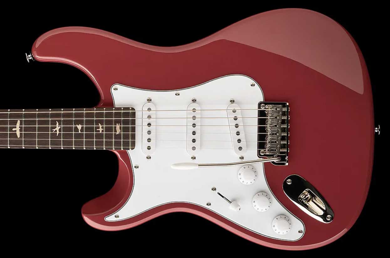 Prs John Mayer Silver Sky Rosewood Lh Se Signature Gaucher 3s Trem Rw - Derby Red - Guitare Électrique Forme Str - Variation 1