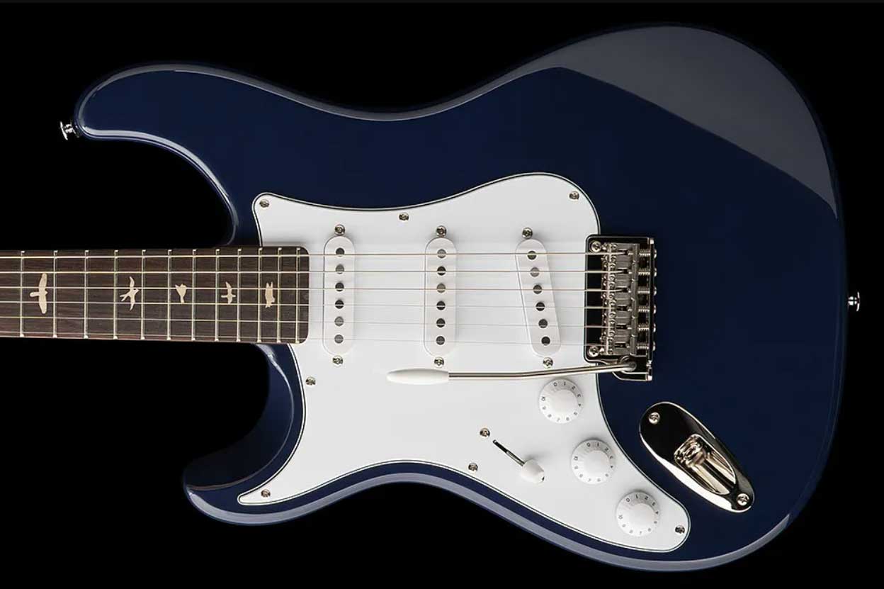 Prs John Mayer Silver Sky Rosewood Lh Se Signature Gaucher 3s Trem Rw - Trad Blue - Guitare Électrique Forme Str - Variation 1