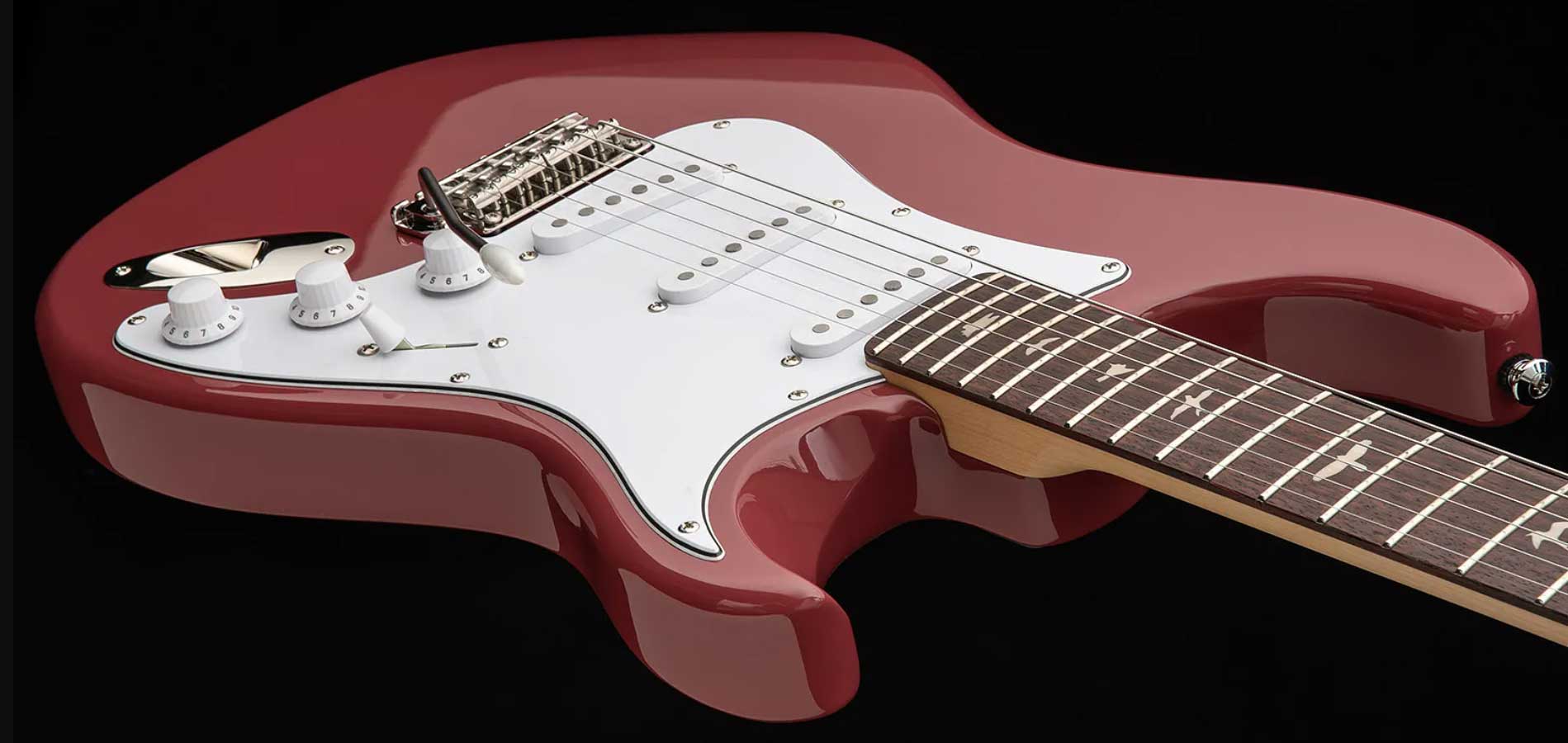 Prs John Mayer Silver Sky Rosewood Se Signature 3s Trem Rw - Derby Red - Guitare Électrique Forme Str - Variation 1