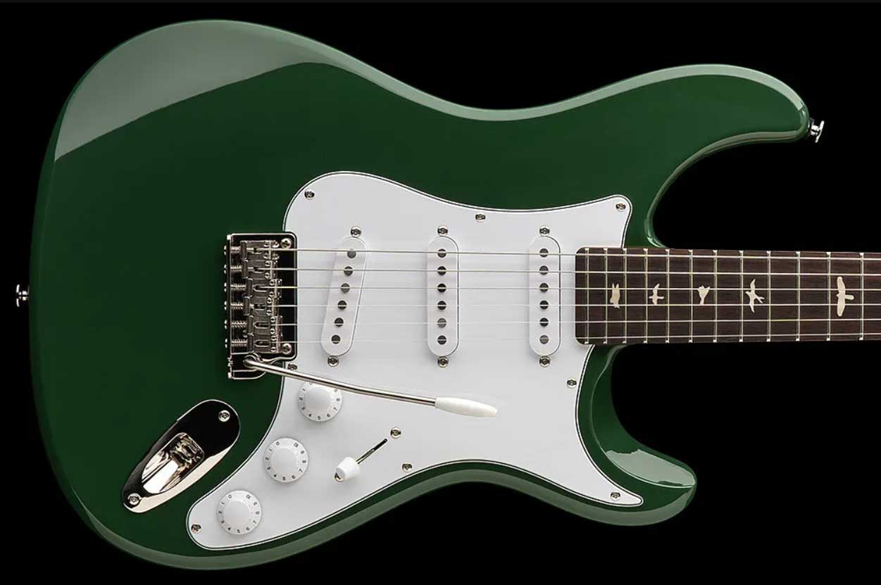 Prs John Mayer Silver Sky Rosewood Se Signature 3s Trem Rw - Lauren Green - Guitare Électrique Forme Str - Variation 1