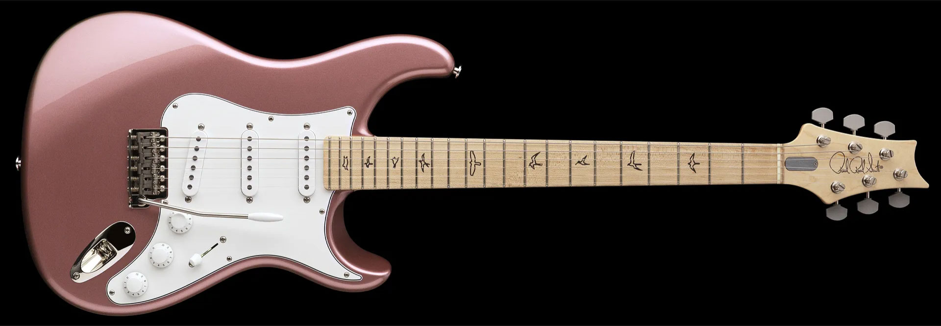 Prs John Mayer Silver Sky Usa Signature 3s Trem Mn - Midnight Rose - Guitare Électrique Forme Str - Variation 1