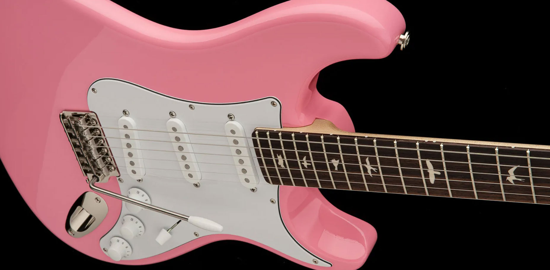 Prs John Mayer Silver Sky Usa Signature 3s Trem Rw - Sky Roxy Pink - Guitare Électrique Forme Str - Variation 3
