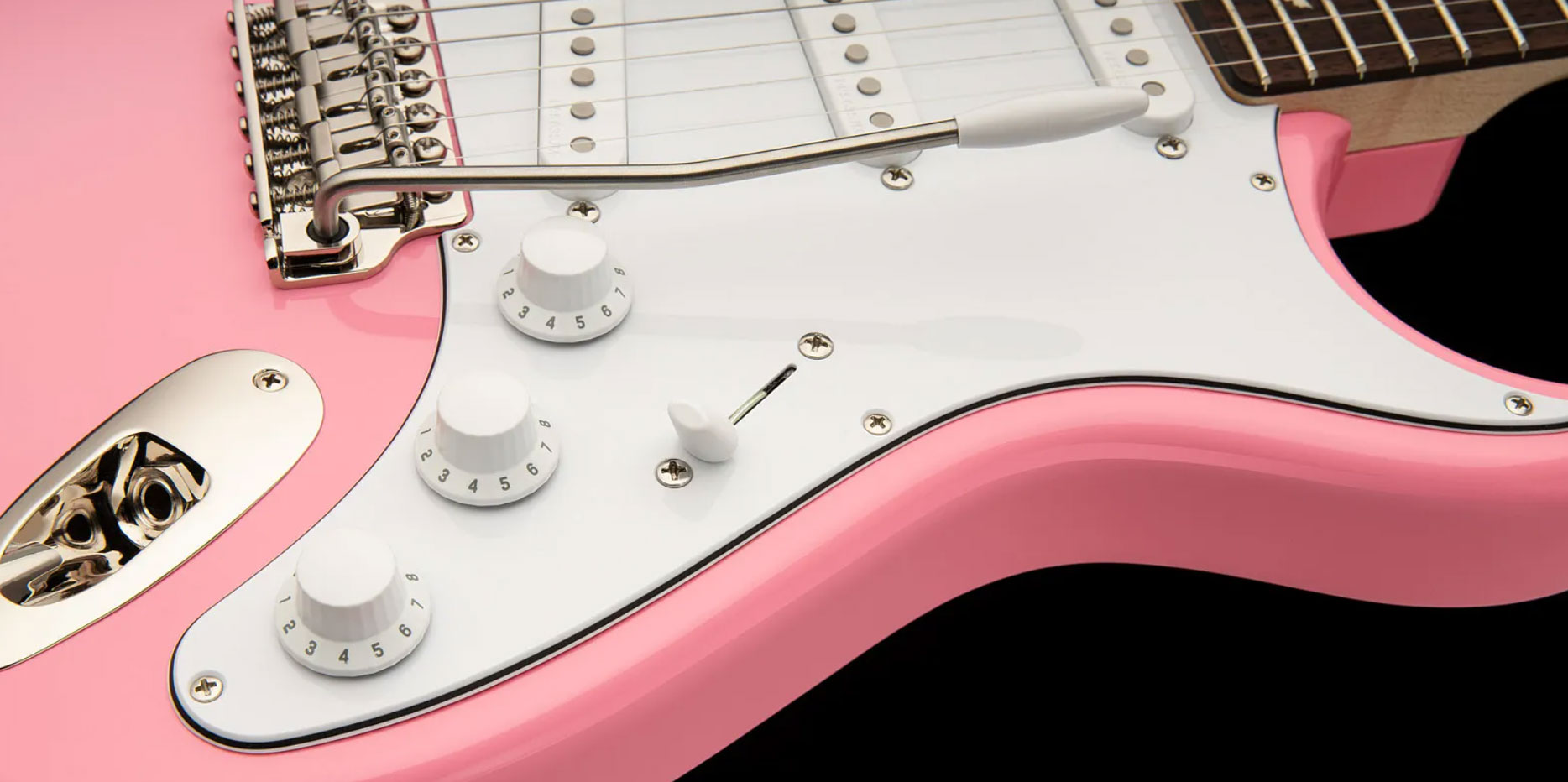 Prs John Mayer Silver Sky Usa Signature 3s Trem Rw - Sky Roxy Pink - Guitare Électrique Forme Str - Variation 4