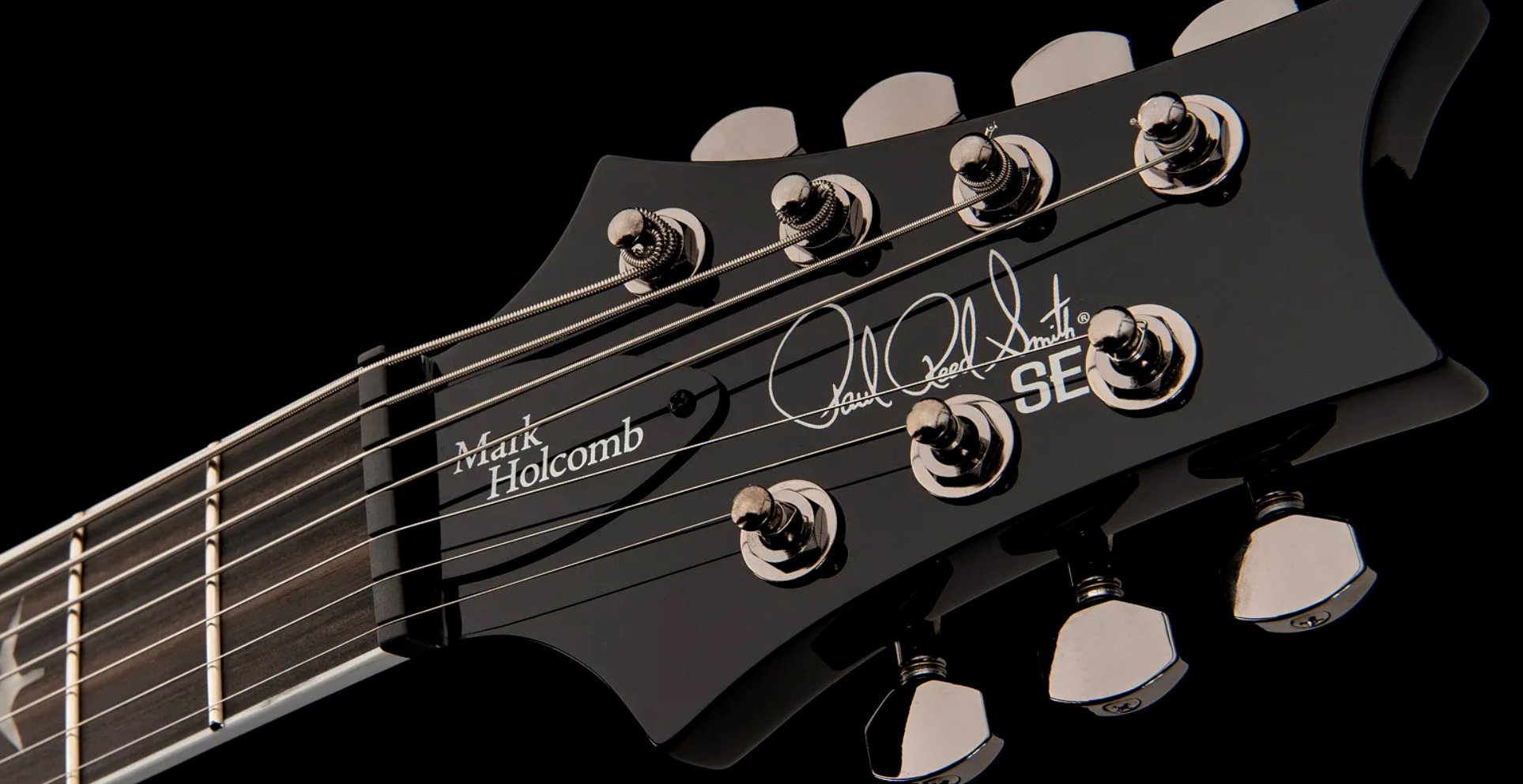 Prs Mark Holcomb Svn Se Signature 7c Baryton 2hseymour Duncan  Ht Eb - Holcomb Blue Burst - Guitare Électrique Baryton - Variation 4