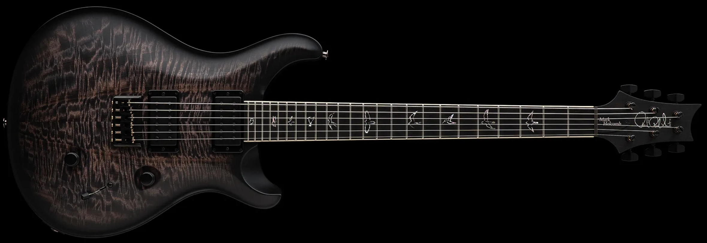 Prs Mark Holcomb Usa Signature 2h Seymour Duncan Ht Eb - Purple Mist Wraparound Burst - Guitare Électrique Double Cut - Variation 1