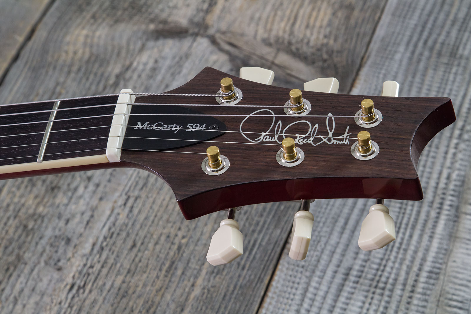 Prs Mccarty 594 Hand-signed Usa 2h Ht Rw #0362902 - Fire Red Burst - Guitare Électrique Double Cut - Variation 6