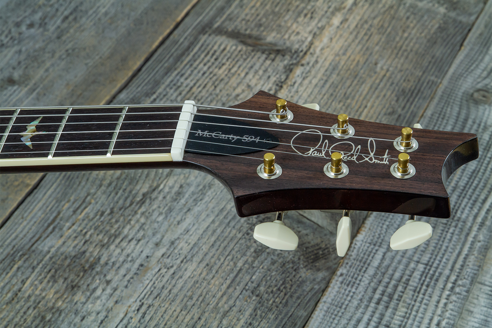 Prs Mccarty 594 Hand-signed Usa 2h Ht Rw #0377741 - Black Gold Wraparound Burst - Guitare Électrique Double Cut - Variation 6