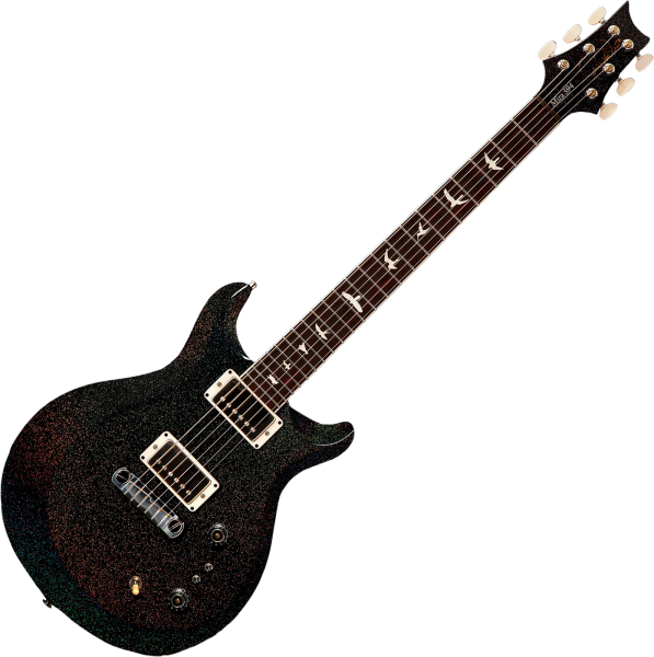 Prs USA S2 Mira 594 - black rainbow holoflake Double cut electric