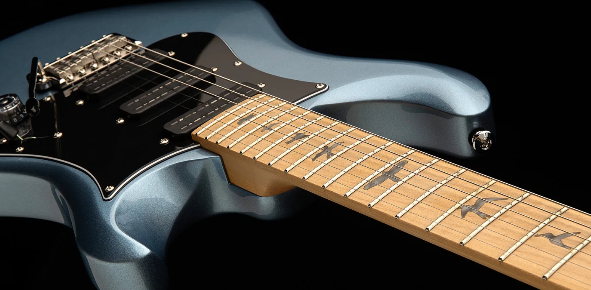 Prs Nf3 Maple Se Bolt-on 3mh Trem Mn - Ice Blue Metallic - Guitare Électrique Double Cut - Variation 4