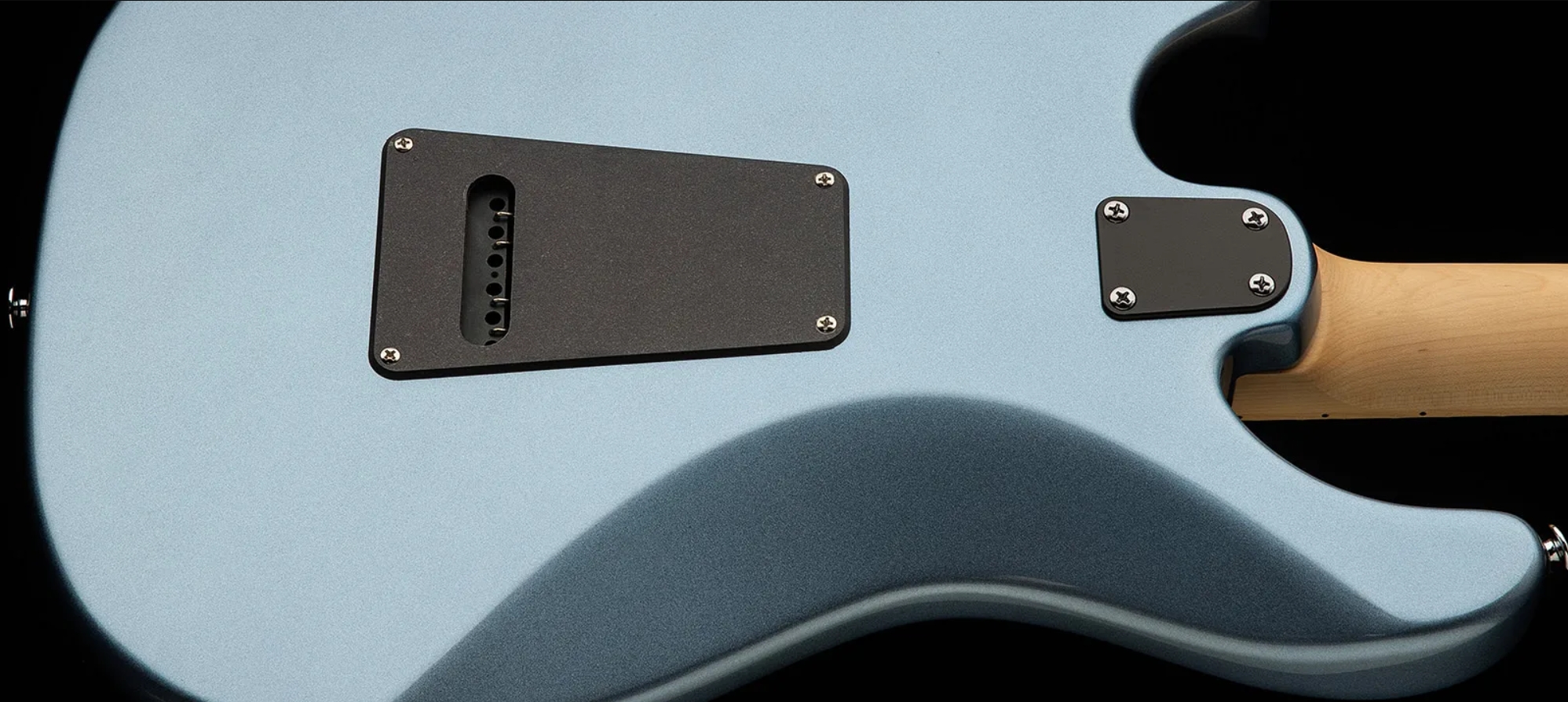 Prs Nf3 Maple Se Bolt-on 3mh Trem Mn - Ice Blue Metallic - Guitare Électrique Double Cut - Variation 6