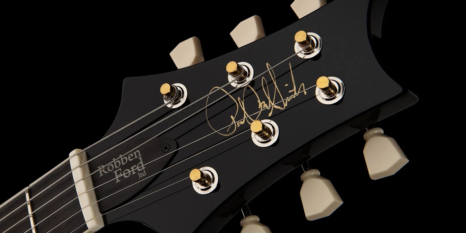 Prs Robben Ford Mccarty Ltd 2h Ht Bla - Black - Guitare Électrique Double Cut - Variation 6