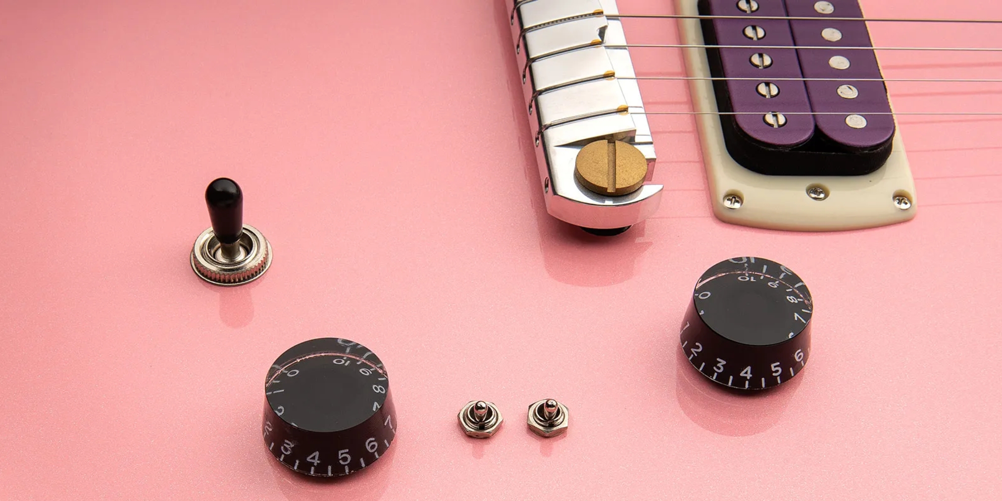 Prs Rock Lady Custom 24-08 Se Ltd 2h Ht Rw - Pearl Pink - Guitare Électrique Double Cut - Variation 2