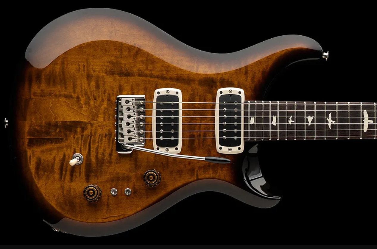 Prs S2 Custom 24-08 Usa 2h Tci Trem Rw - Black Amber - Guitare Électrique Double Cut - Variation 2