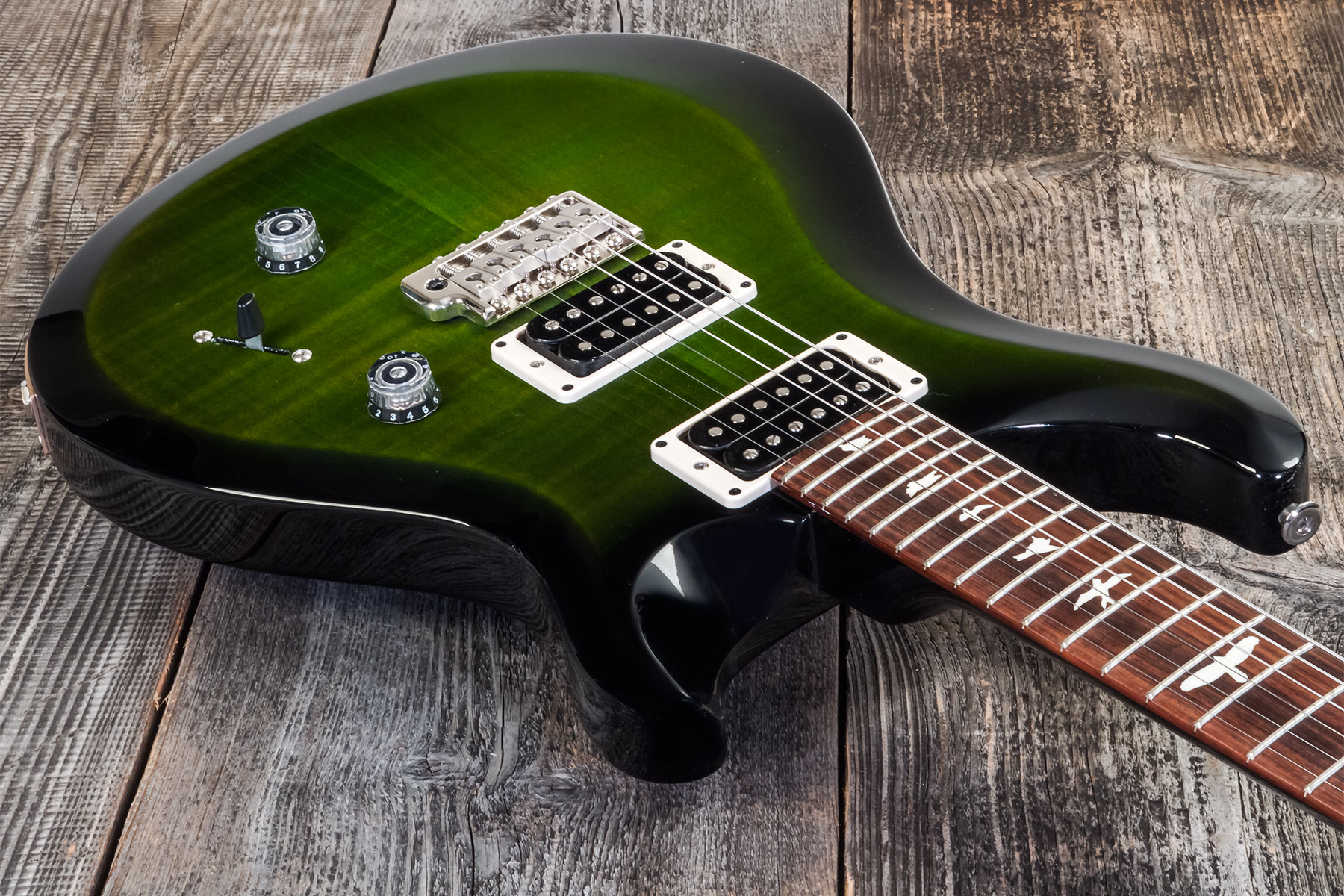 Prs S2 Custom 24 Usa 2h Trem Rw - Jade Smokeburst - Guitare Électrique Double Cut - Variation 2