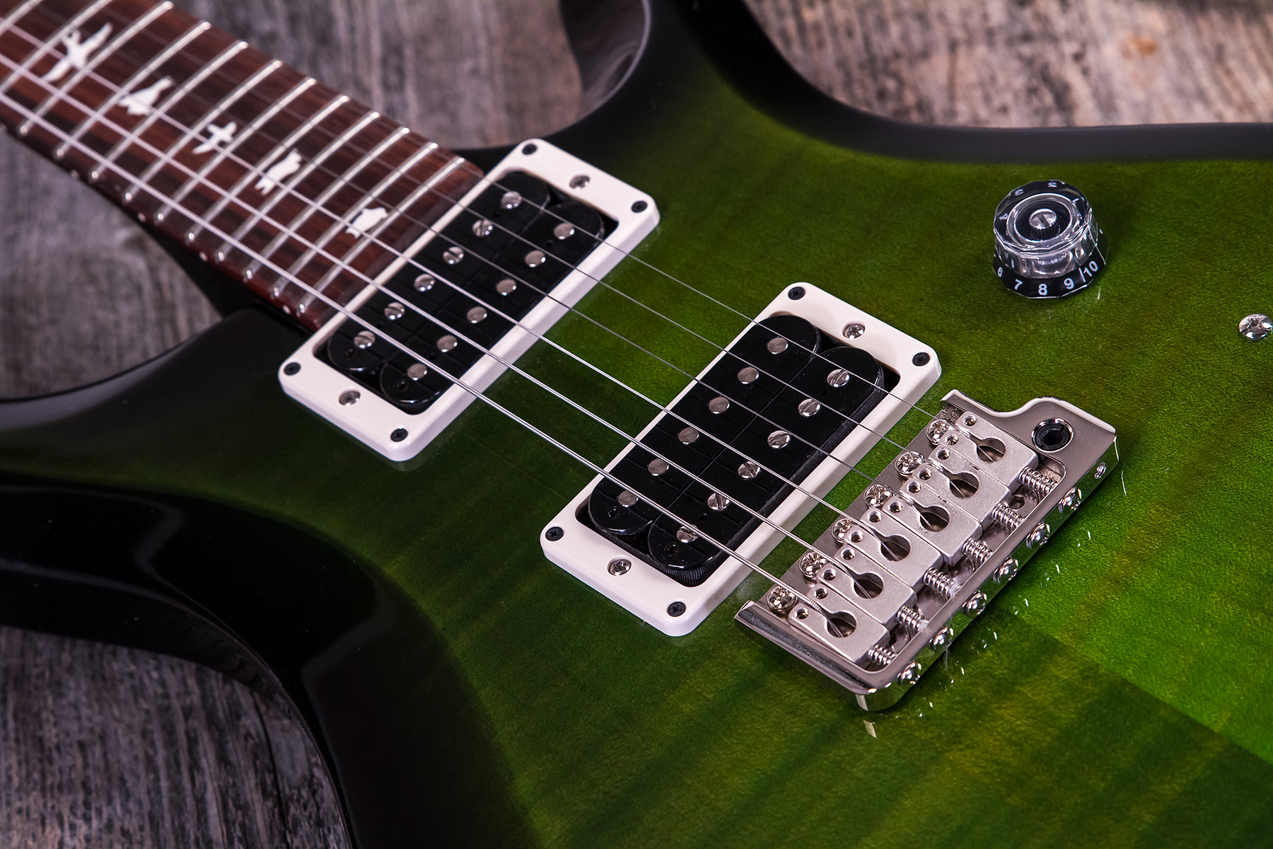 Prs S2 Custom 24 Usa 2h Trem Rw - Jade Smokeburst - Guitare Électrique Double Cut - Variation 4