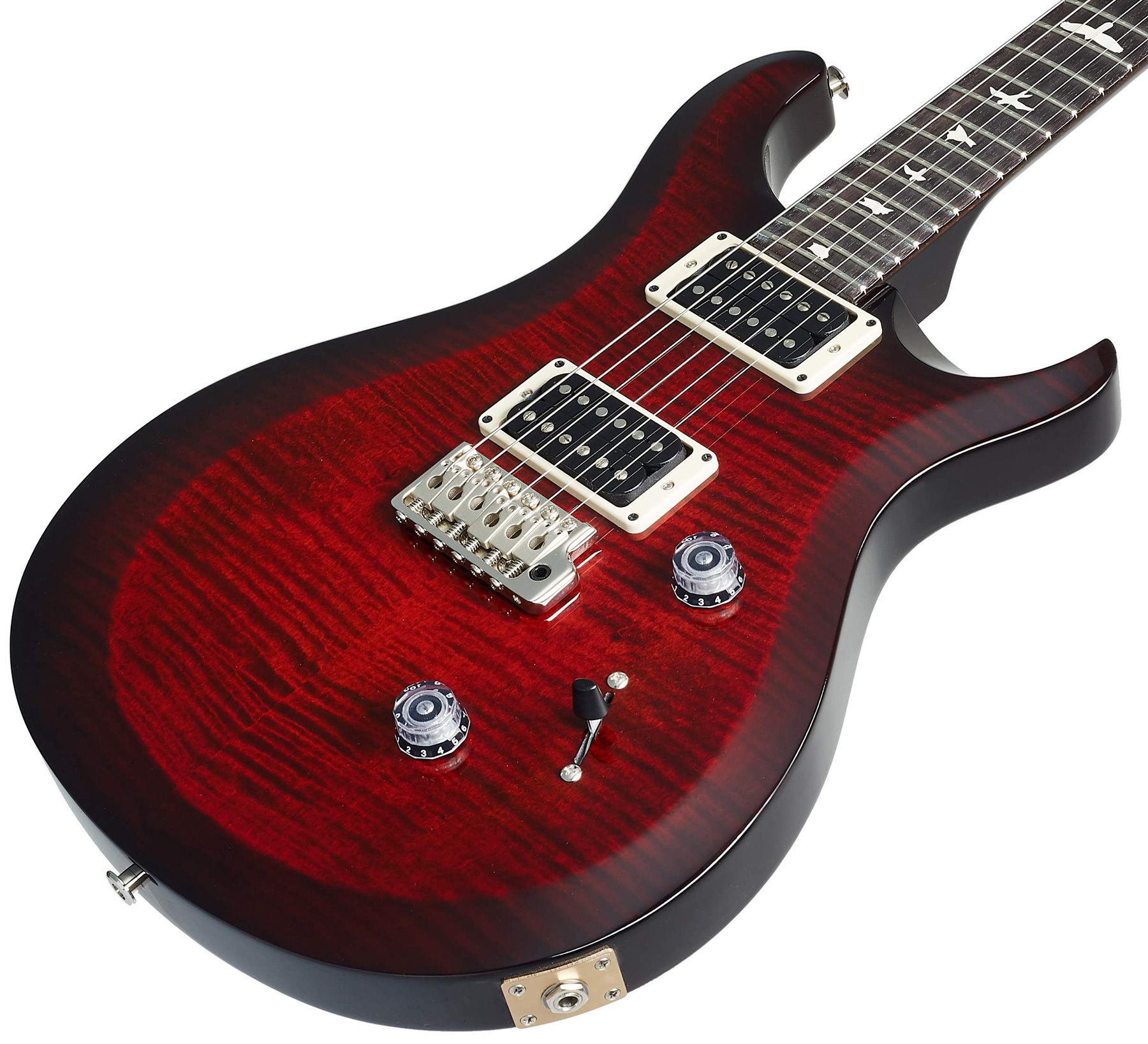 Prs S2 Custom 24 Usa Hh Trem Rw - Fire Red Burst - Guitare Électrique Double Cut - Variation 2