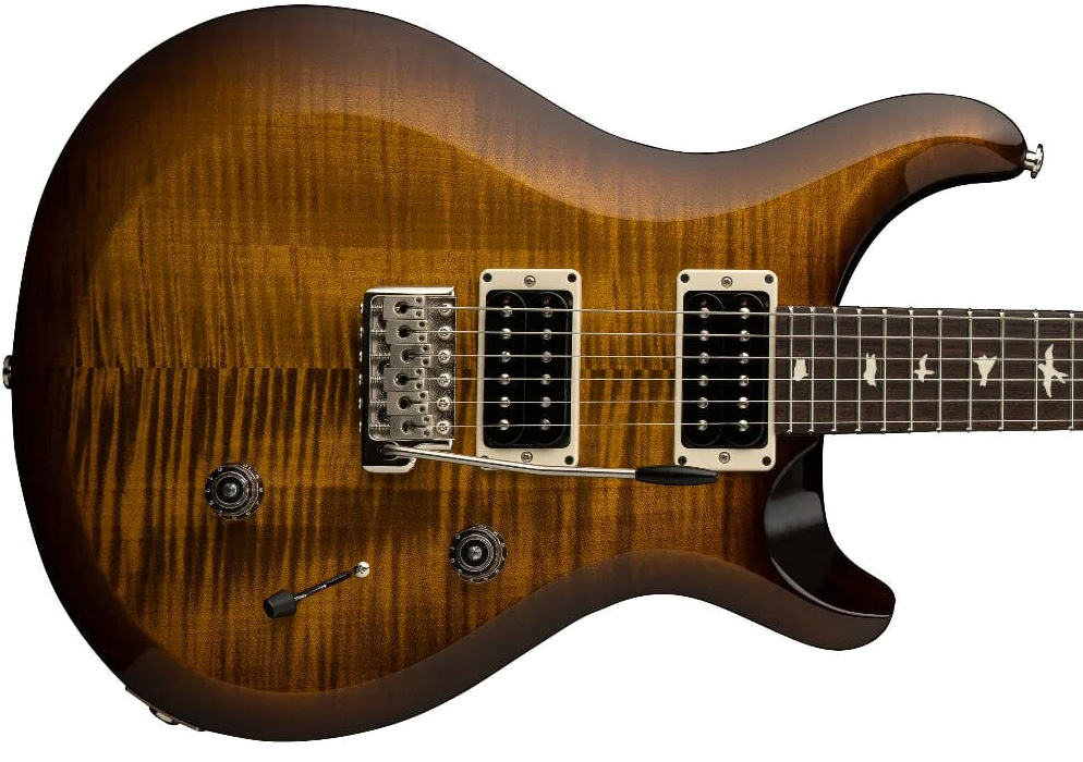 Prs S2 Custom 24 Usa 2h Trem Rw - Black Amber - Guitare Électrique Double Cut - Variation 2