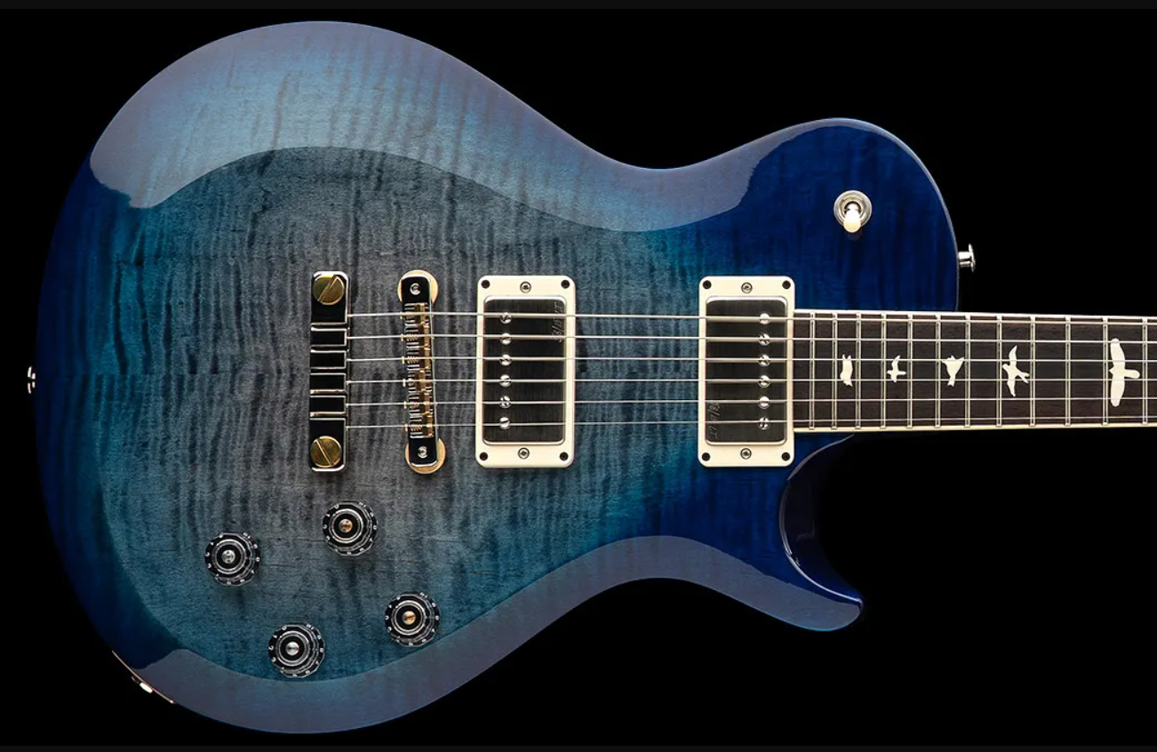 Prs S2 Mccarty 594 Singlecut Usa 2h 58/15lt Ht Rw - Faded Gray Black Blue Burst - Guitare Électrique Single Cut - Variation 1