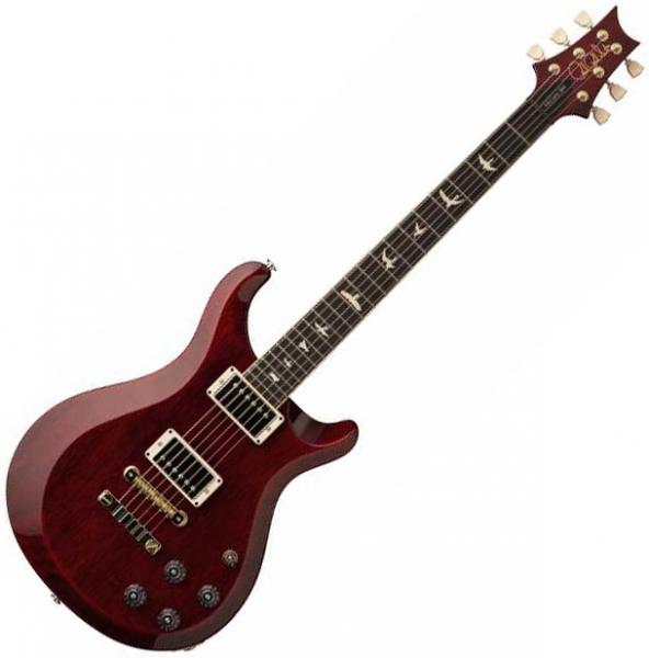 Guitare électrique solid body Prs USA S2 McCarty 594 Thinline - Vintage cherry