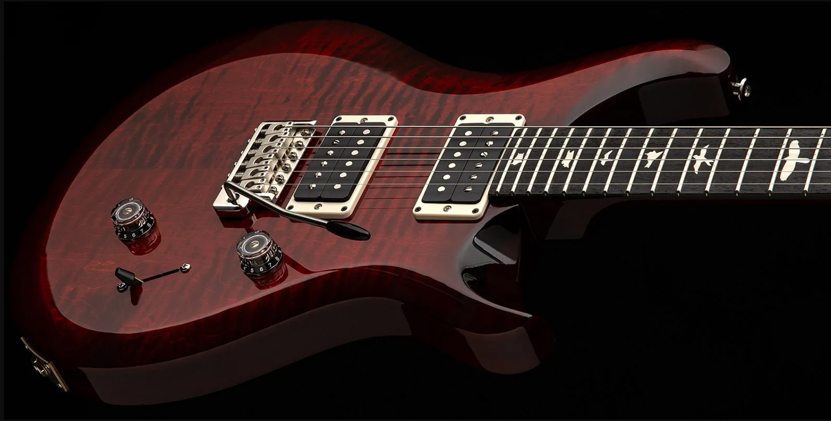 Prs S2 Mccarty 594 Usa 2h 58/15lt Ht Rw - Fire Red Burst - Guitare Électrique Double Cut - Variation 2