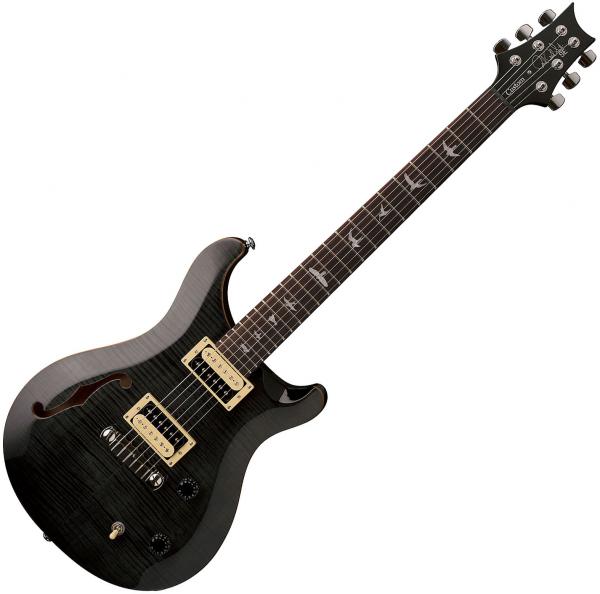PRS SE Custom SEMI-HOLLOW 2017年製 Amazon.com: PRS SE Custom 24 Semi-Hollow Piezo, Charcoal