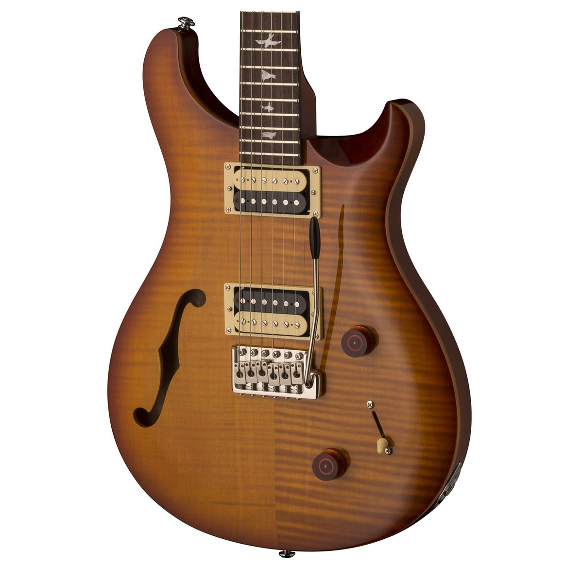 Prs Se Custom 22 Semi-hollow 2018 Hh Trem Rw - Vintage Sunburst - Guitare Électrique Double Cut - Variation 3