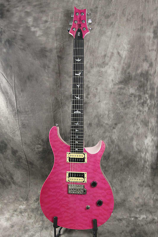 Prs Se Custom 24 2021 Hh Trem Rw +housse - Bonnie Pink - Guitare Électrique Double Cut - Variation 1