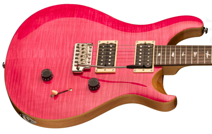 Prs Se Custom 24 2021 Hh Trem Rw +housse - Bonnie Pink - Guitare Électrique Double Cut - Variation 4