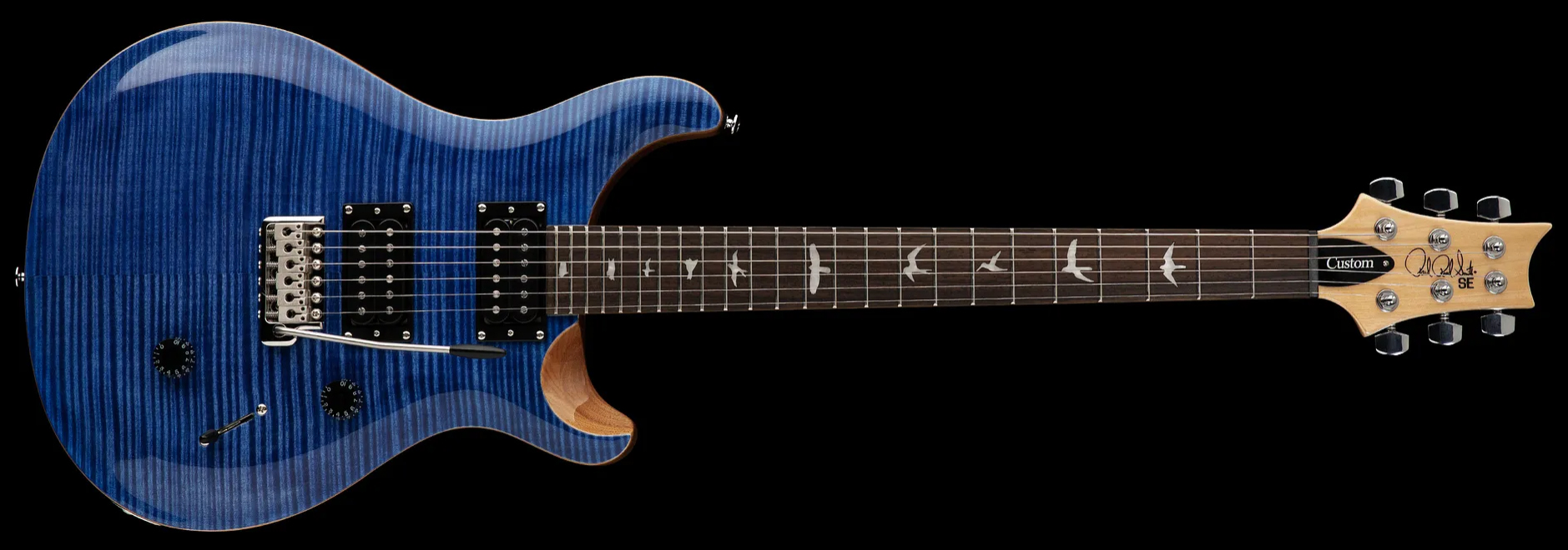 Prs Se Custom 24 2023 2h Trem Rw - Faded Blue - Guitare Électrique Double Cut - Variation 1