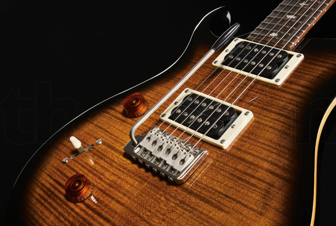 Prs Se Custom 24 Lh Gaucher 2h 85/15s Trem Rw - Black Gold Sunburst - Guitare Électrique Gaucher - Variation 2