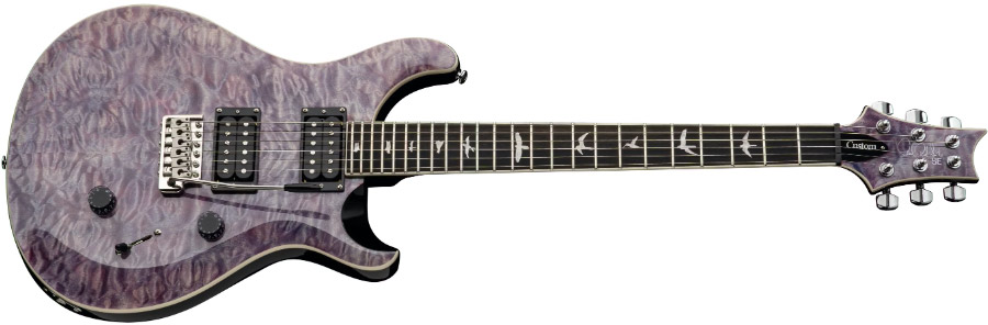 Prs Se Custom 24 Quilt 2h Trem Eb - Violet - Guitare Électrique Double Cut - Variation 1