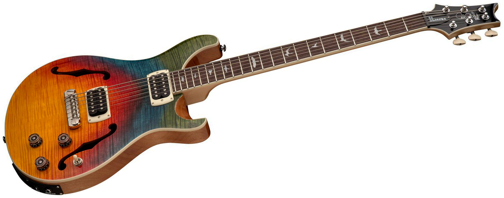 Prs Se Ed Sheeran Hollowbody I Piezo Baritone Signature Baryton 2h Ht Rw - Kaleidoscope - Guitare Électrique Baryton - Variation 2