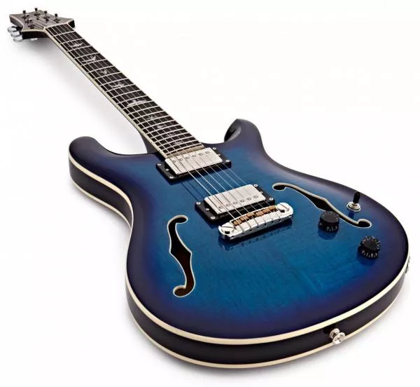 Guitare électrique 1/2 caisse Prs SE Hollowbody II - faded blue burst