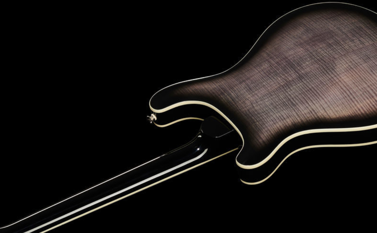 Prs Se Hollowbody Ii 2020 Hh Trem Eb +etui - Charcoal Burst - Guitare Électrique 1/2 Caisse - Variation 2