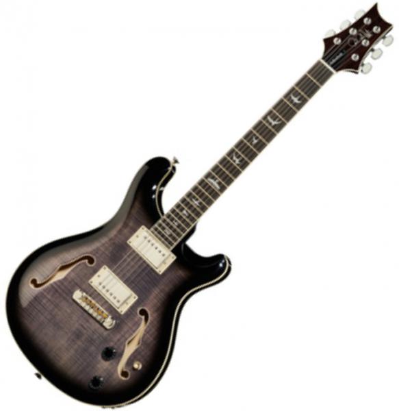 Prs SE Hollowbody II 2020 - charcoal burst Semi-hollow