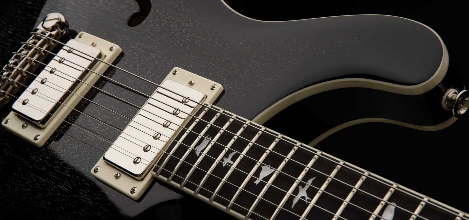 Prs Se Hollowbody Standard Piezo 2h Ht Eb - Dog Hair Smokeburst - Guitare Électrique 1/2 Caisse - Variation 2