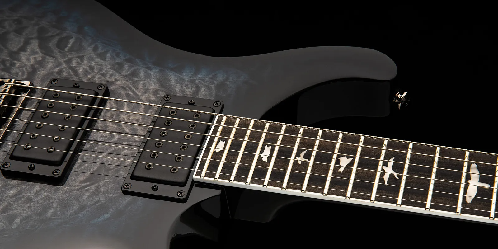 Prs Se Mark Holcomb 2023 Signature 2h Ht Eb - Holcomb Blue Burst - Guitare Électrique Double Cut - Variation 3