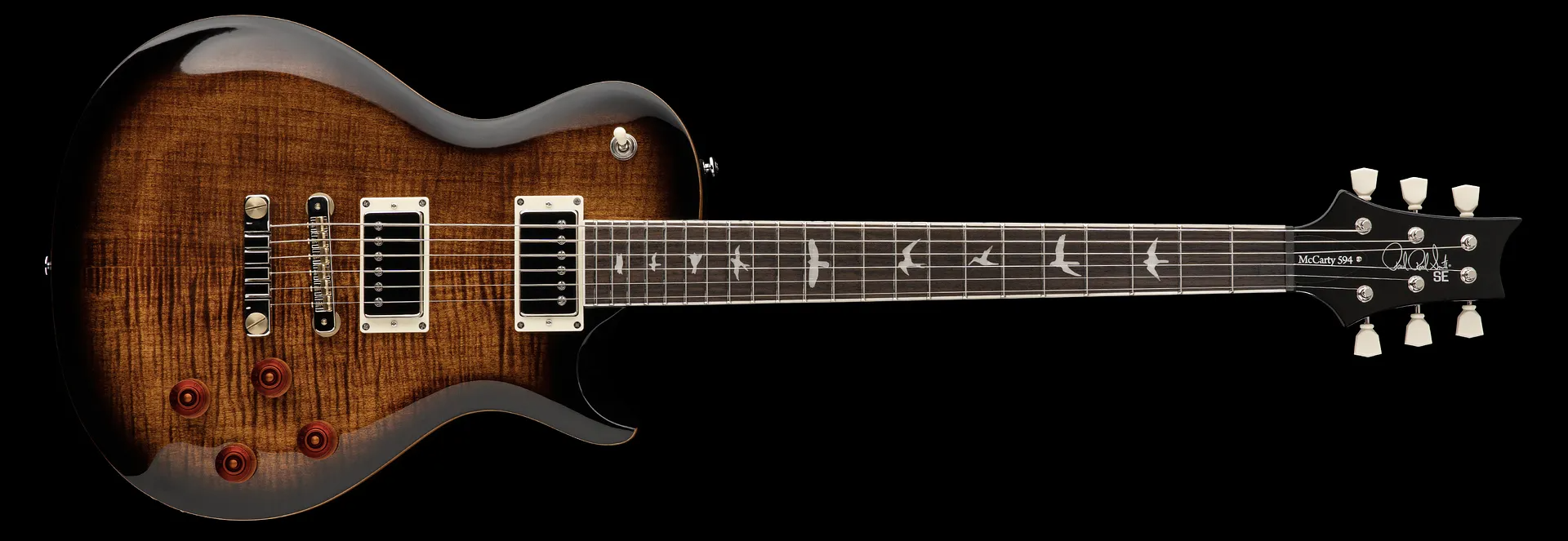 Prs Se Mccarty 594 Singlecut 2h Ht Rw - Black Gold Burst - Guitare Électrique Single Cut - Variation 2