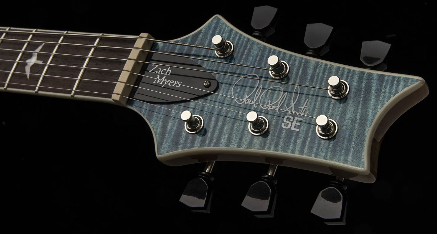 Prs Se Zach Myers 2h Ht Rw - Myers Blue - Guitare Électrique Single Cut - Variation 6