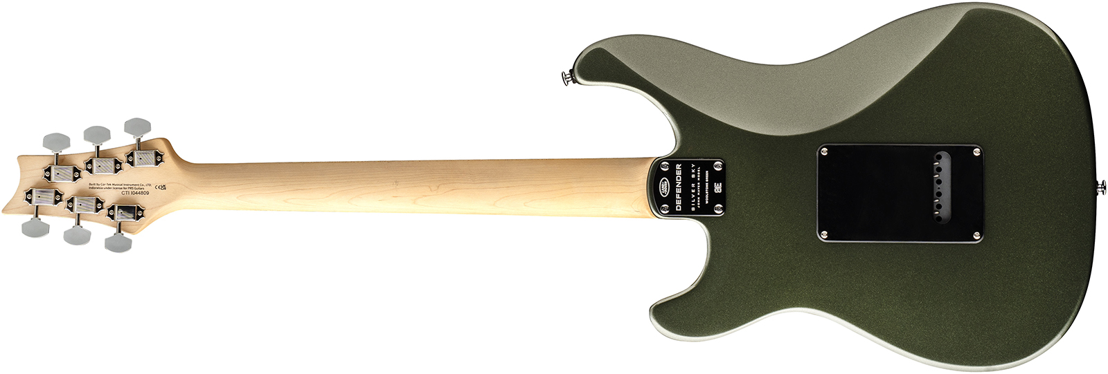 Prs Silver Sky Defender Se Ltd Signature 3s Trem Rw - Woolstone Green - Guitare Électrique Forme Str - Variation 1