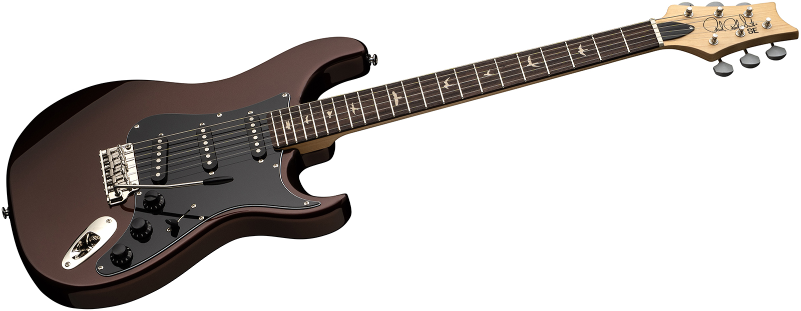 Prs Silver Sky Defender Se Ltd Signature 3s Trem Rw - Sedona Red - Guitare Électrique Forme Str - Variation 3