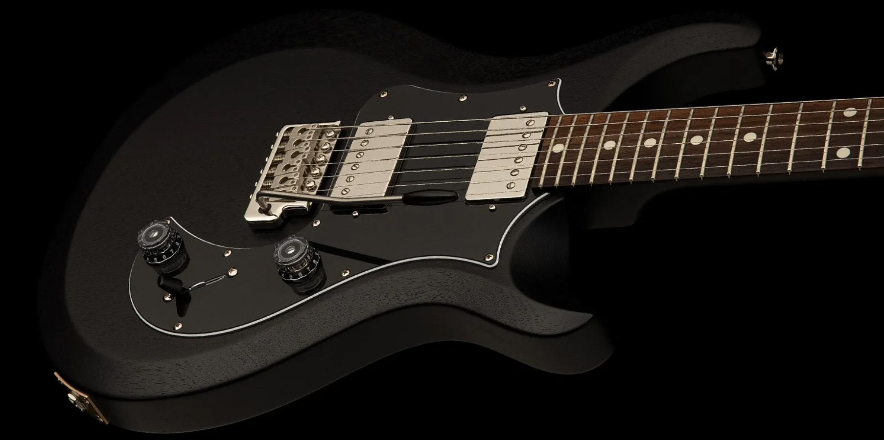 Prs Standard 24 Satin S2 Usa 2h 58/15 Lt-s Trem Rw - Charcoal - Guitare Électrique Double Cut - Variation 1
