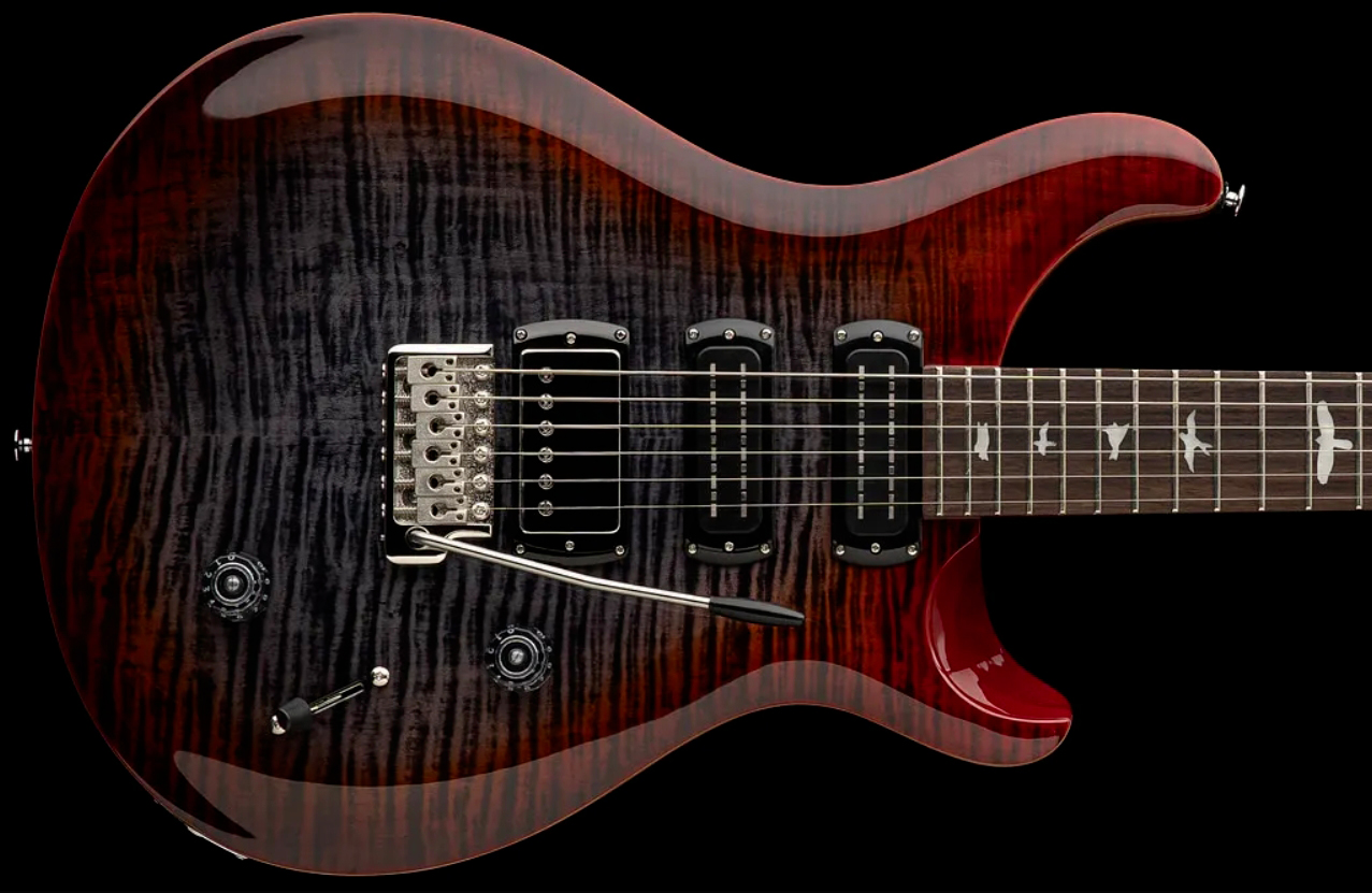 Prs Studio Se 1h 2mh Trem Rw - Charcoal Cherry Burst - Guitare Électrique Double Cut - Variation 1