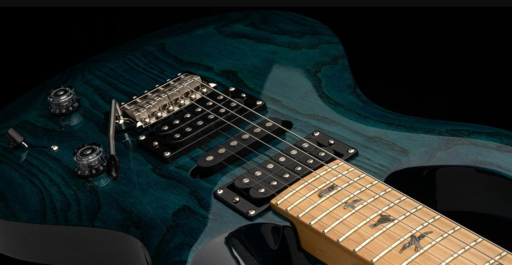 Prs Swamp Ash Special 5-way Switch Se Hsh Trem Mn - Iridescent Blue - Guitare Électrique Double Cut - Variation 2