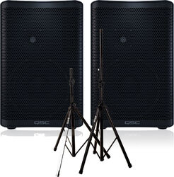 2 x CP8 + XH 6310 Pied Enceinte Paire + Sac