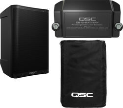 Pack sonorisation Qsc CB10  + housse + Batterie