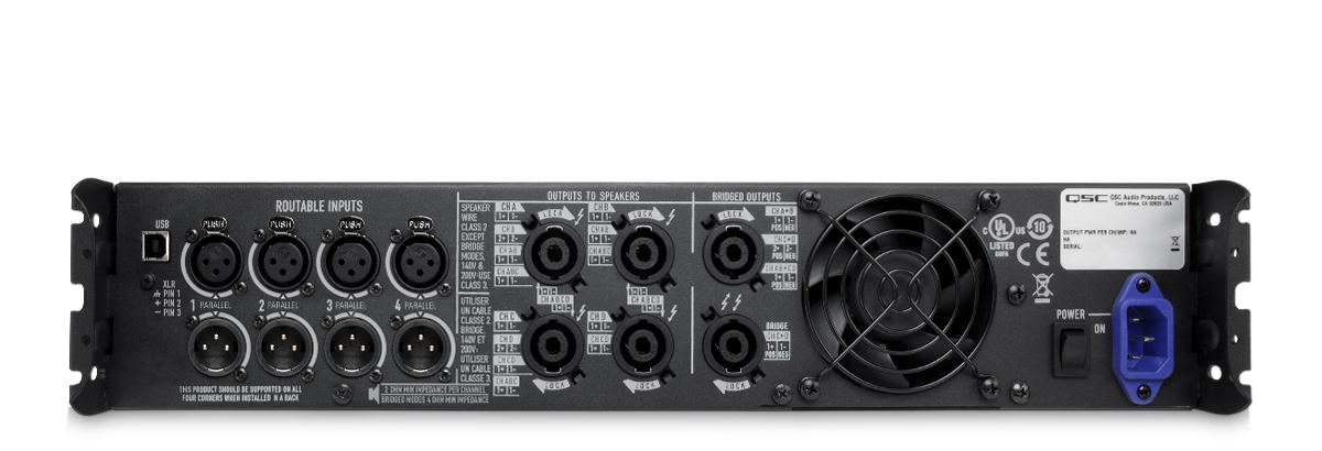 Ampli puissance sono multi-canaux Qsc PLD 4.2