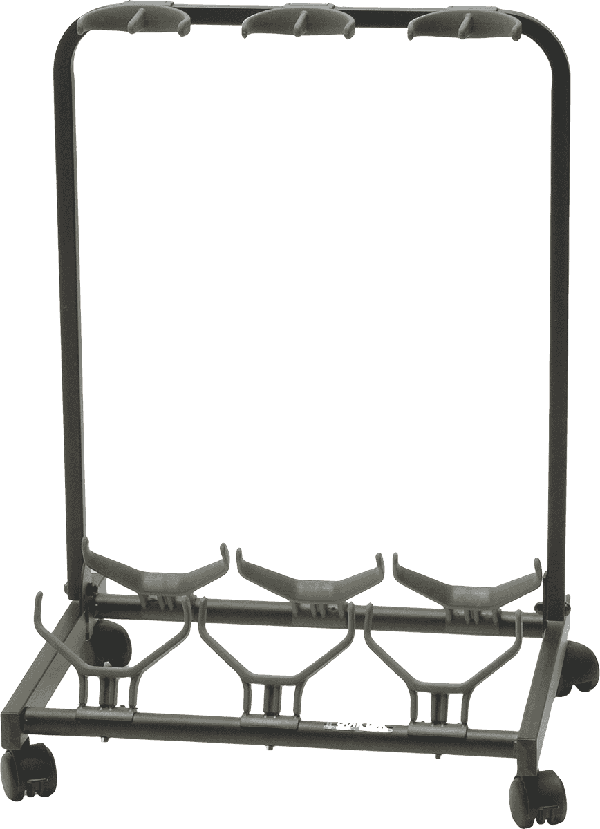 Quiklok Stand Pour 3 Guitares Avec Roulettes - Noir - Stand & Support Guitare & Basse - Main picture