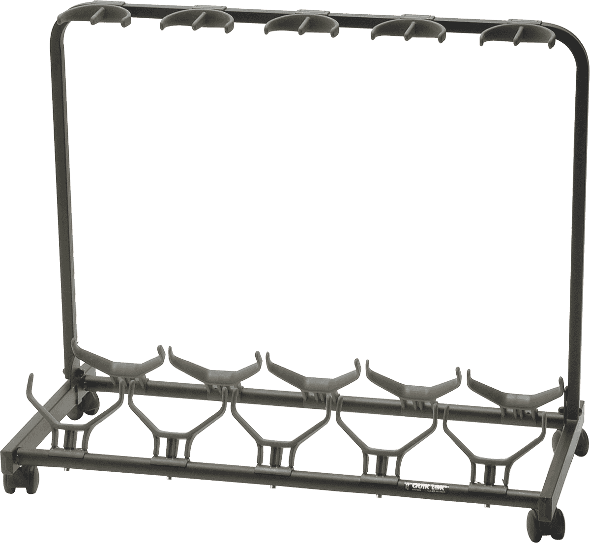 Quiklok Stand Pour 5 Guitares Avec Roulettes - Noir - Stand & Support Guitare & Basse - Main picture