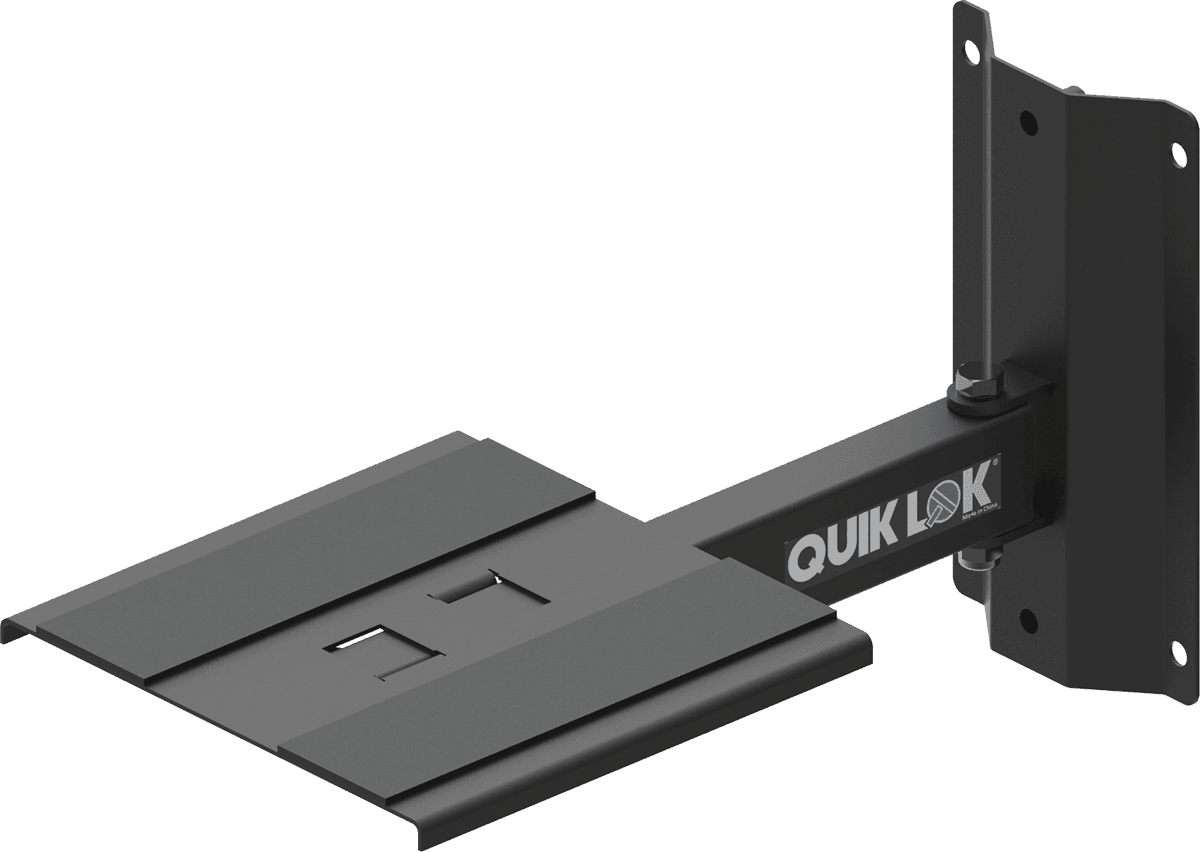 Quiklok Support Mural Pour Enceinte - Noir - Stand Et Support Studio - Main picture
